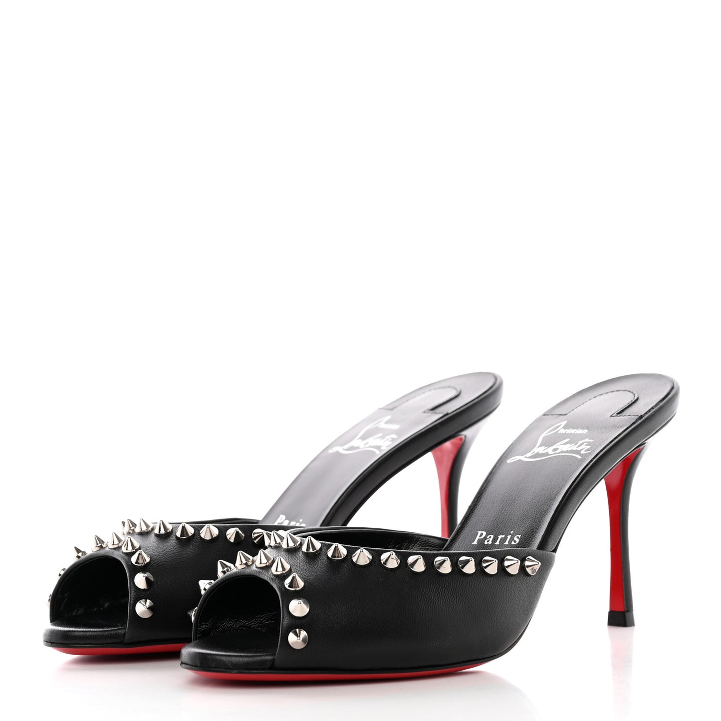 Nappa Spike Me Dolly 85 Sandals 36.5 Black