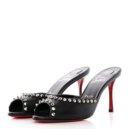 Christian Louboutin Nappa Spike Me Dolly 85 Sandals 36.5 Black 3 of 10