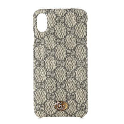 Gucci GG Supreme Monogram Ophidia iPhone XS Max Case 1 of 7