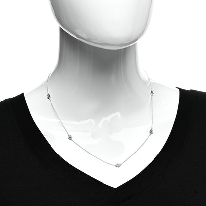 Tiffany Sterling Silver Aquamarine Elsa Peretti Color By The Yard 5 Station Necklace 2 of 4