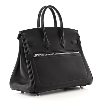 Hermes Veau Volupto Rock Birkin 25 Black 3 of 14