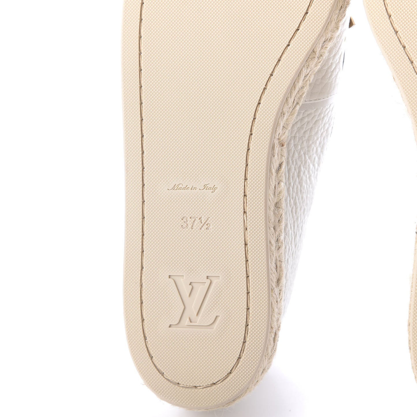 Calfskin Tropical Bloom Espadrille Flat 37.5 White
