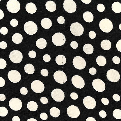 Louis Vuitton Silk Wool Kusama Dots Scarf Black White 5 of 6