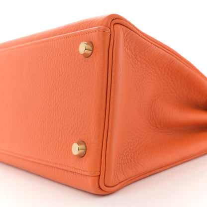 Hermes Togo Kelly Retourne 32 Orange 10 of 12