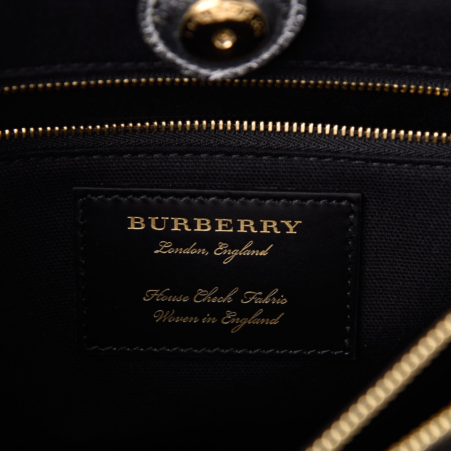 Burberry Metallic Grainy Calfskin House Check Medium Banner Tote Silver 6 of 8