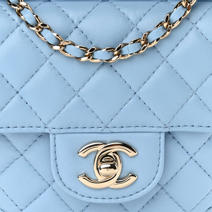 Chanel Lambskin Quilted CC In Love Heart Bag Light Blue 8 of 10
