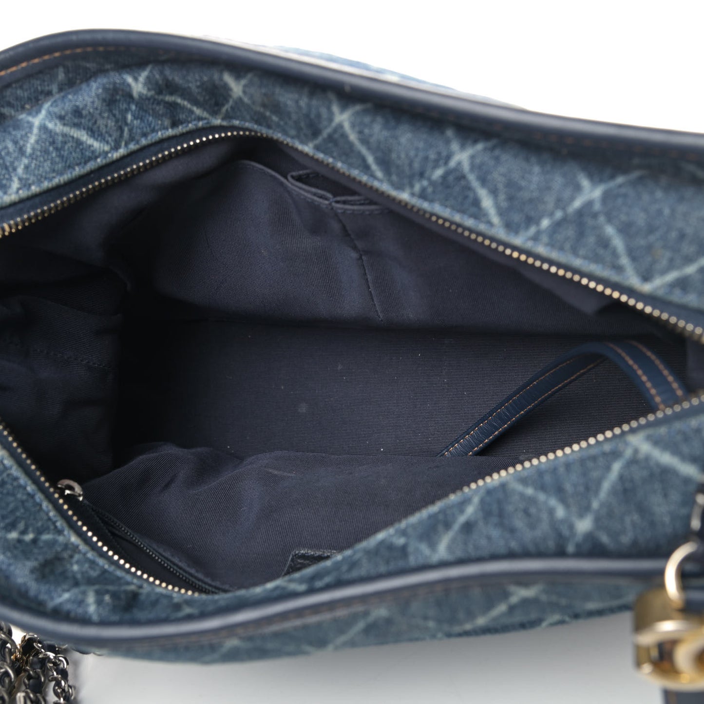 Denim Calfskin Medium Gabrielle Hobo Blue