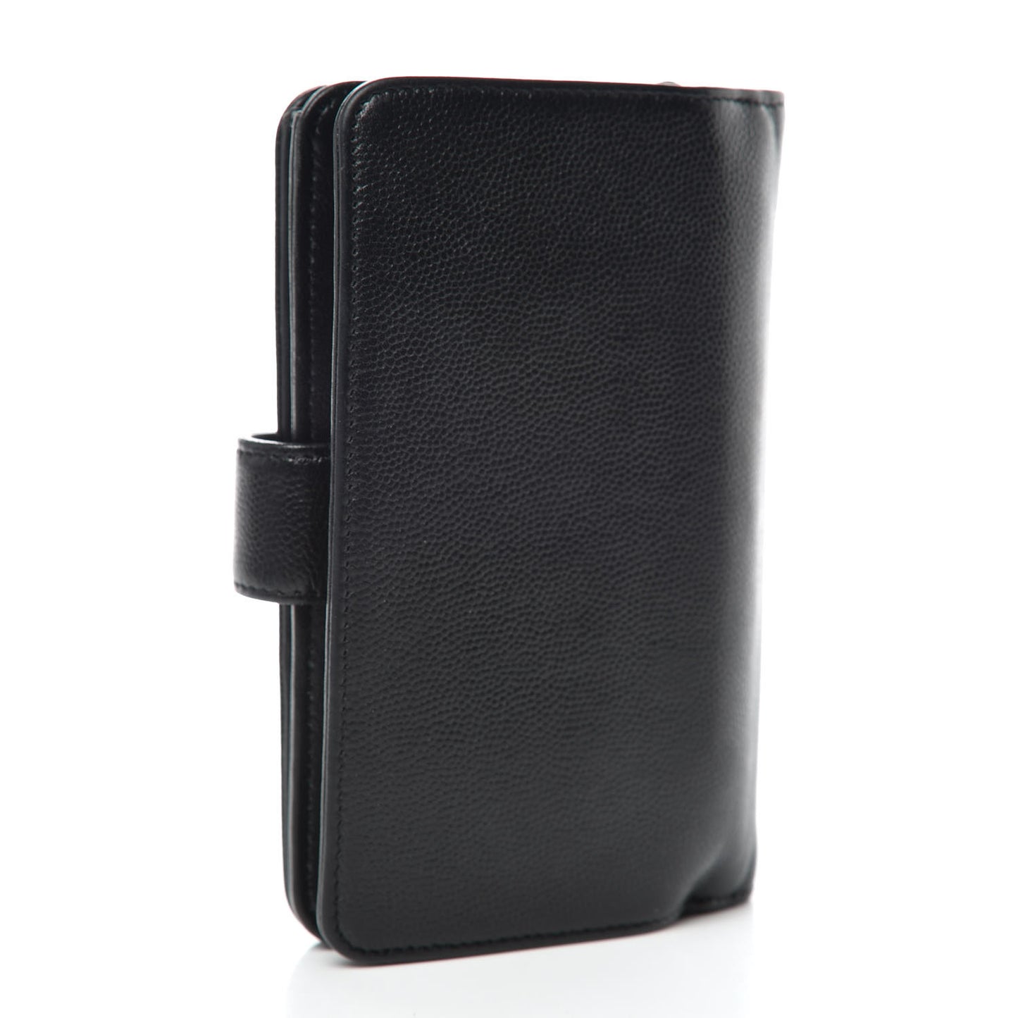 Caviar Sevruga Large Zip Pocket Wallet Black