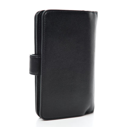 Chanel Caviar Sevruga Large Zip Pocket Wallet Black 3 of 11