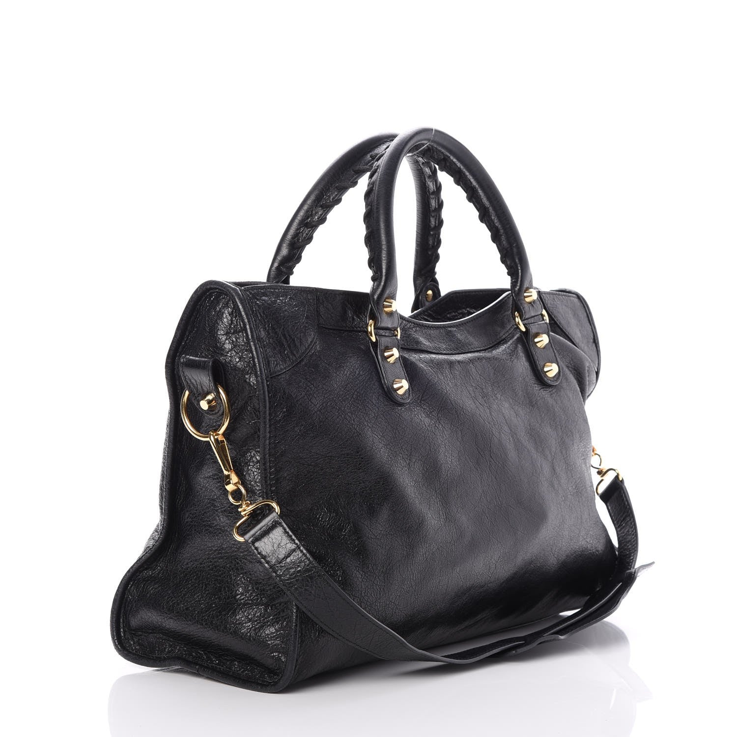 Balenciaga Agneau Classic Gold Hardware City Black 3 of 7