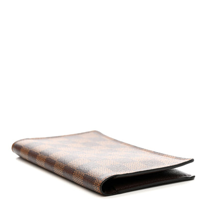 Louis Vuitton Damier Ebene Checkbook Cover Wallet 4 of 10