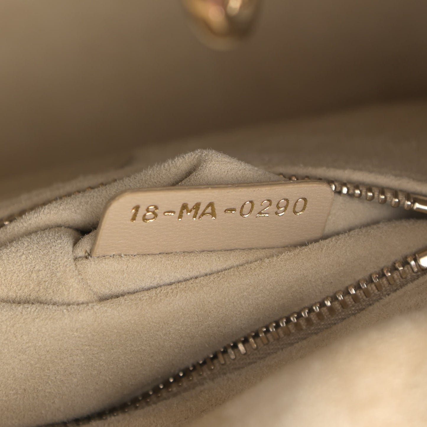 Calfskin Cannage Small My ABCDior Lady Dior Beige