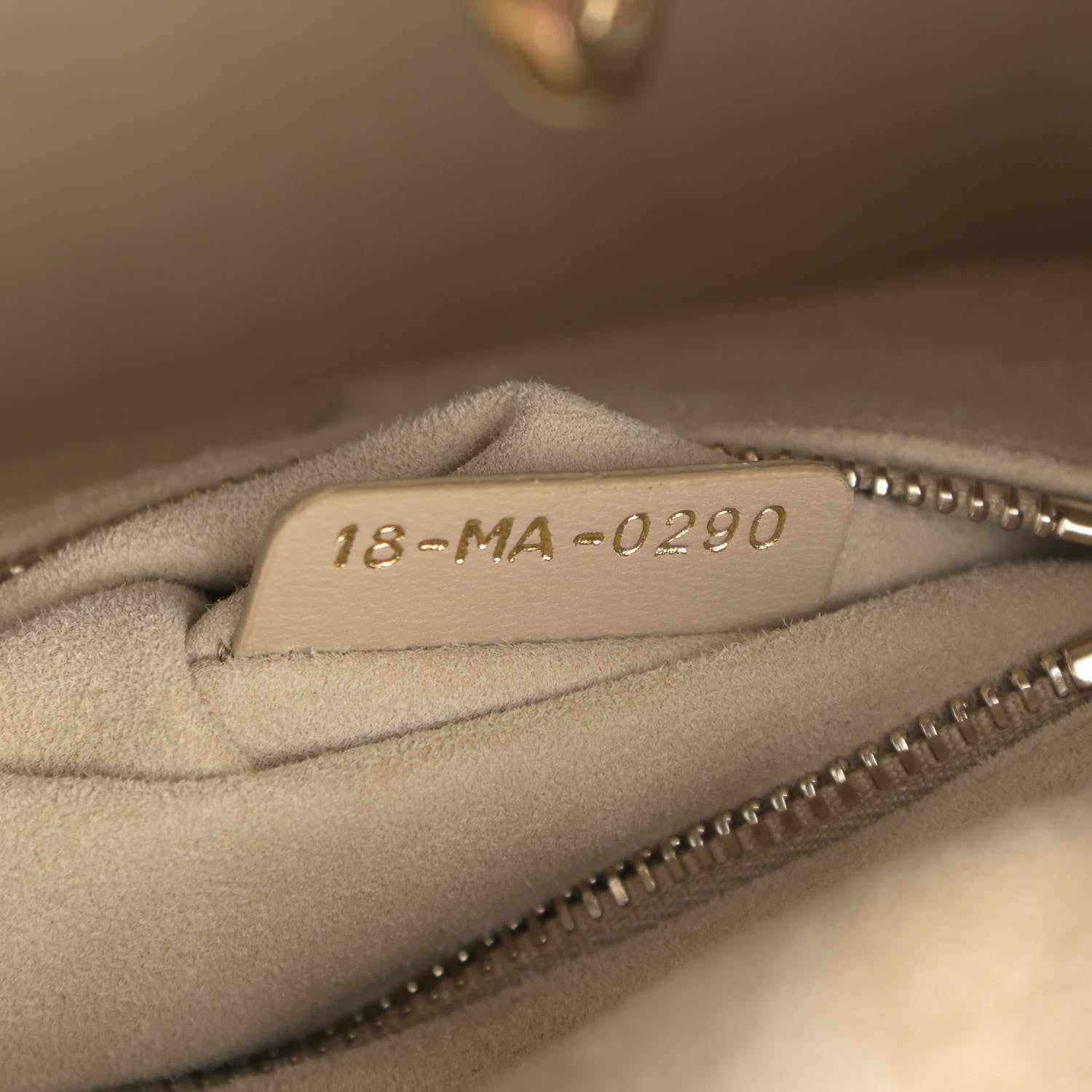 Christian Dior Calfskin Cannage Small My ABCDior Lady Dior Beige 6 of 10