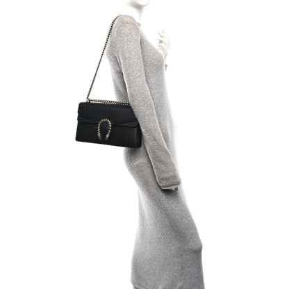 Gucci Pebbled Calfskin Small Dionysus Shoulder Bag Black 2 of 11