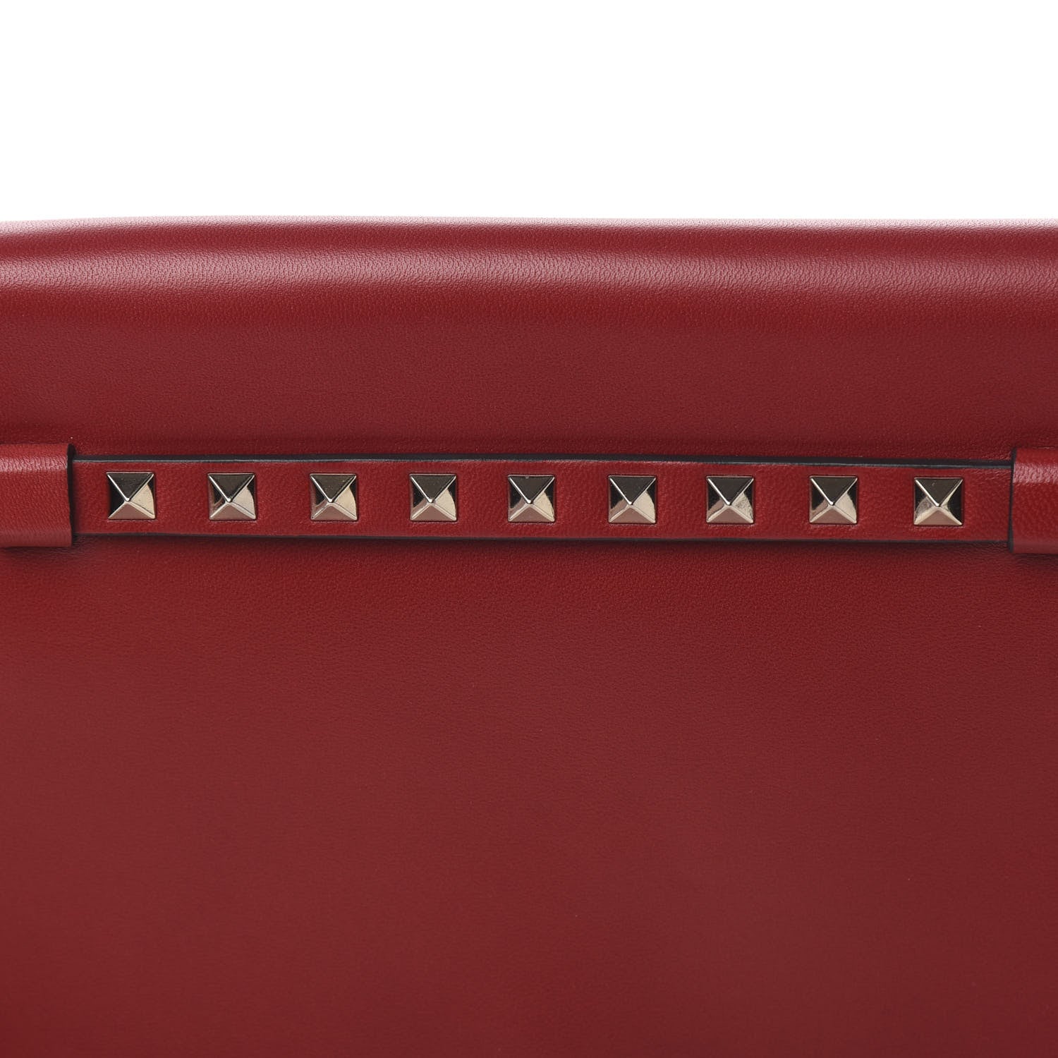 Valentino Garavani Nappa Rockstud Wristlet Clutch Rosso Valentino 8 of 8