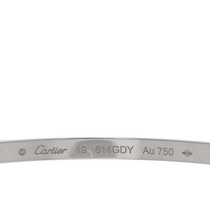 Cartier 18K White Gold Small LOVE Bracelet 19 3 of 6