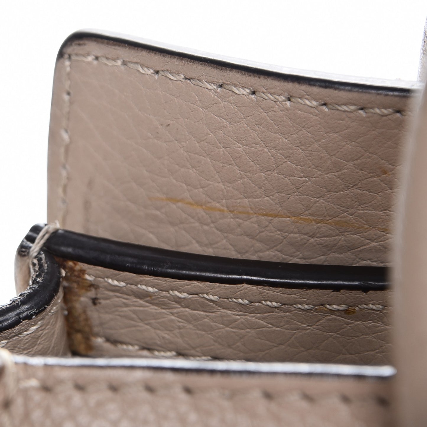 Drummed Calfskin Nano Luggage Dune