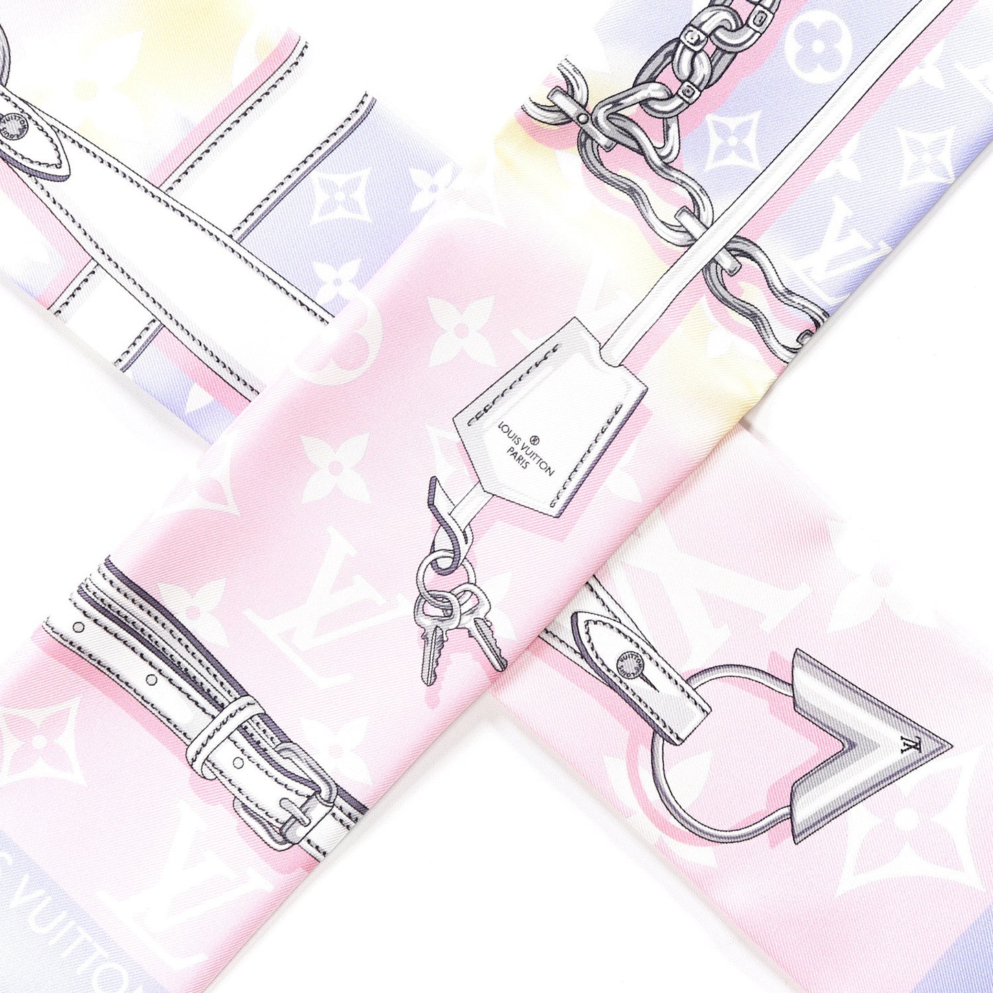 Silk Monogram Escale Confidential Bandeau Pink
