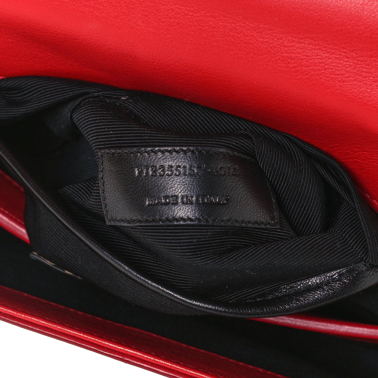 Calfskin Small Moujik Top Handle Bag Lipstick Red