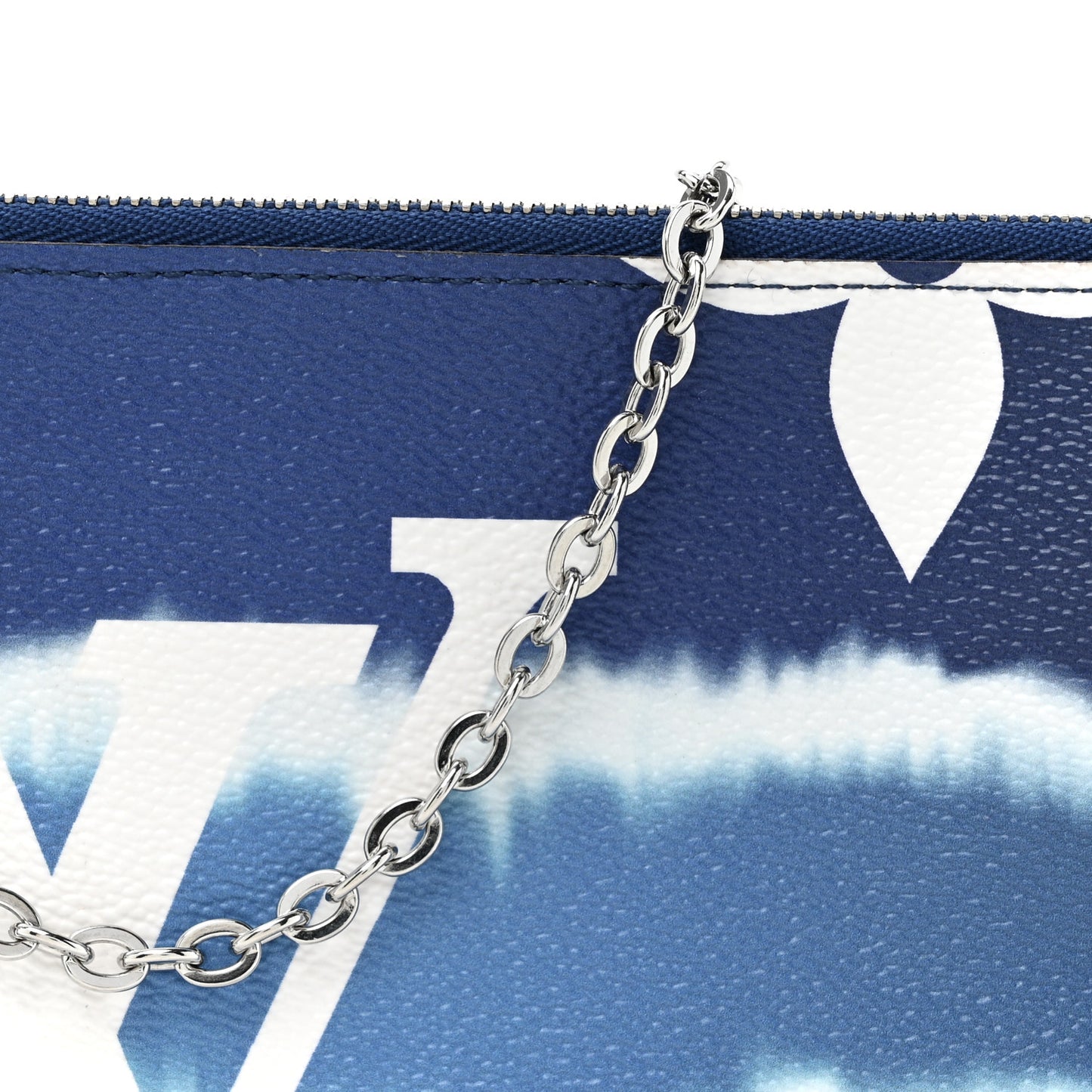 Monogram Giant Escale Double Zip Pochette Blue