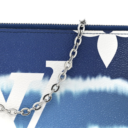 Louis Vuitton Monogram Giant Escale Double Zip Pochette Blue 8 of 10