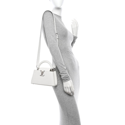 Louis Vuitton Taurillon Capucines East West Mini Optical White 2 of 11