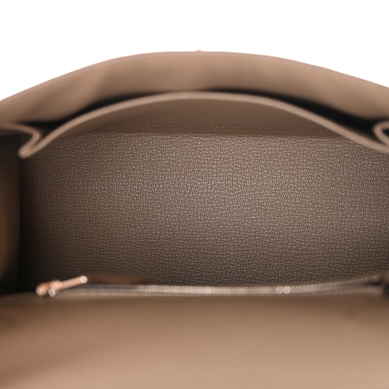 Hermes Epsom Tri-Color Kelly Sellier 25 Ecorce Etoupe Black 5 of 12