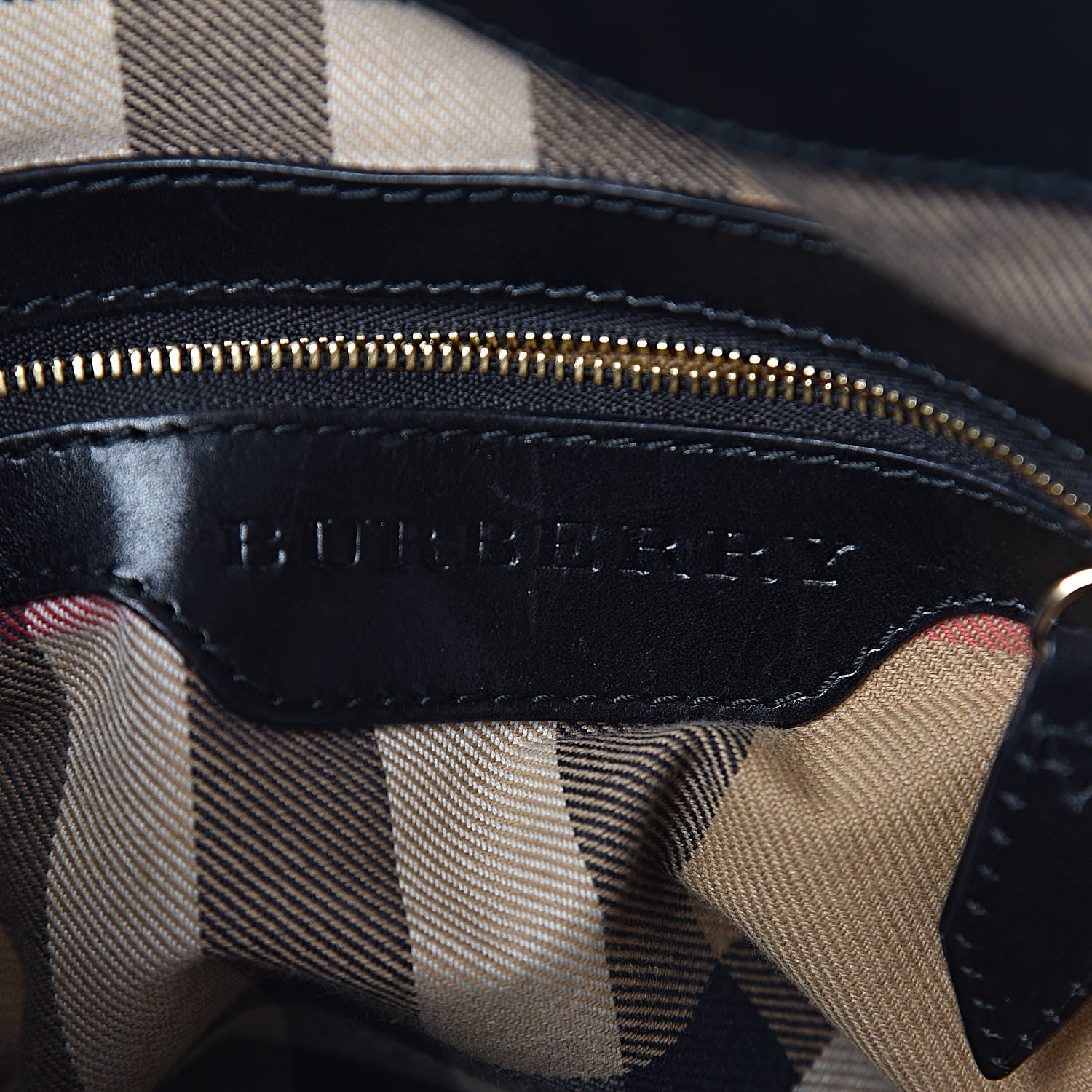 Burberry Lambskin Bridle Studs Small Canterbury Tote Black 7 of 16
