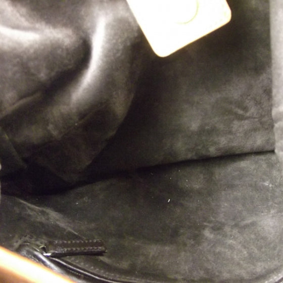 Leather Suede Saint Tropez Ruffle Bag