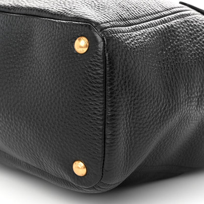 Prada Vitello Daino Tote Black 9 of 9