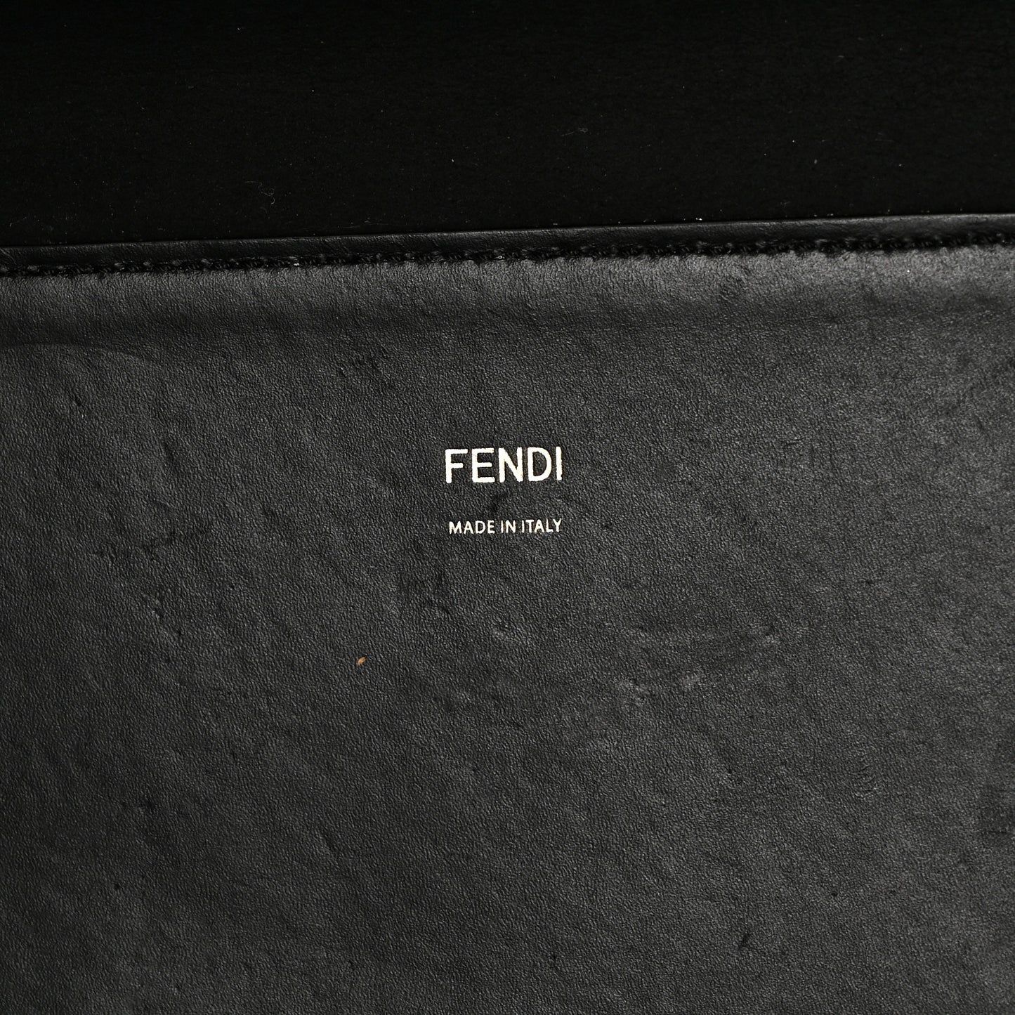 Vitello King Plexiglass Medium Fendi Sunshine Shopper Tote Black