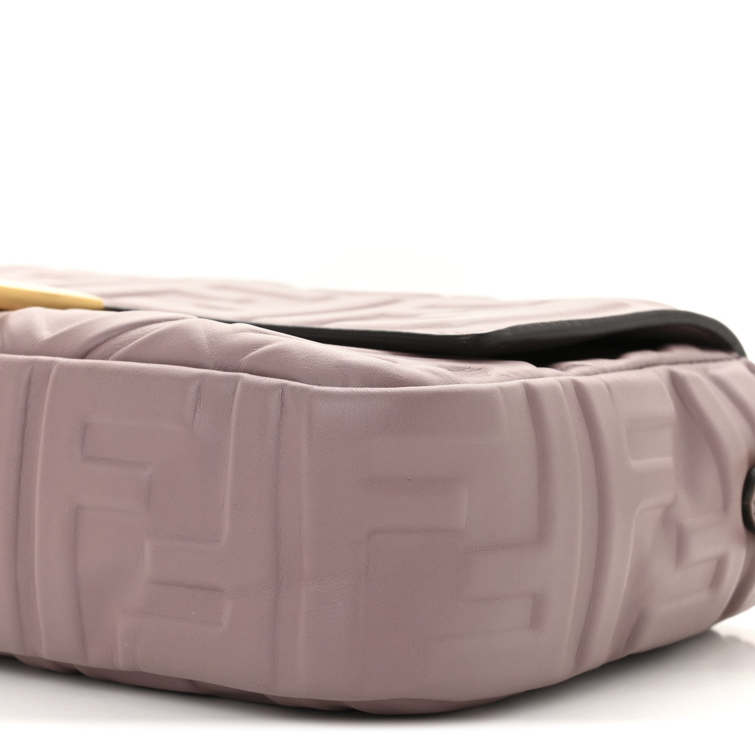 Fendi Nappa FF 1974 Embossed Baguette Mauve 10 of 11