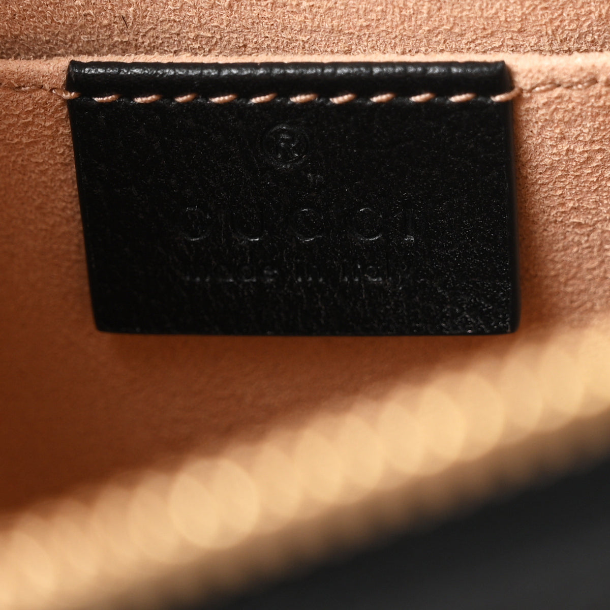 Textured Calfskin Web Small Ophidia Tote Bag Black
