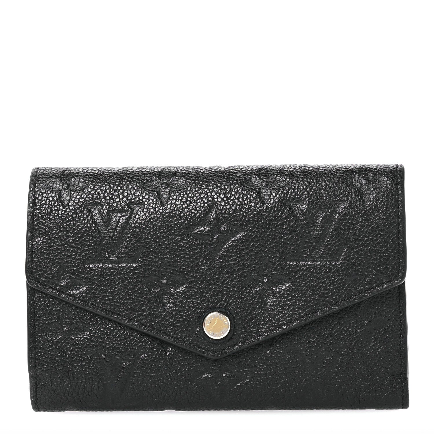 Louis Vuitton Empreinte Compact Curieuse Wallet Black 1 of 8