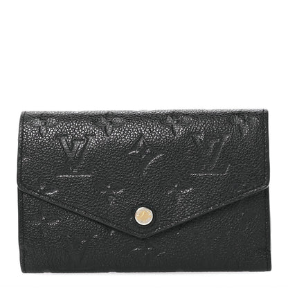 Louis Vuitton Empreinte Compact Curieuse Wallet Black 1 of 8