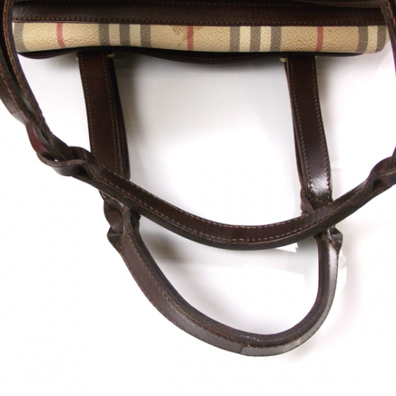 Burberry Haymarket Check Shoulder Bag Brown 7 of 12