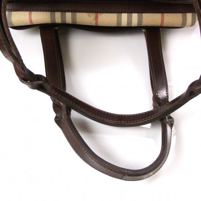 Burberry Haymarket Check Shoulder Bag Brown 7 of 12