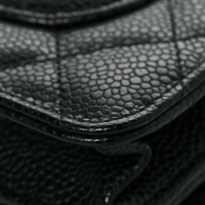 Chanel Caviar Quilted Wallet On Chain WOC Black 13 of 15