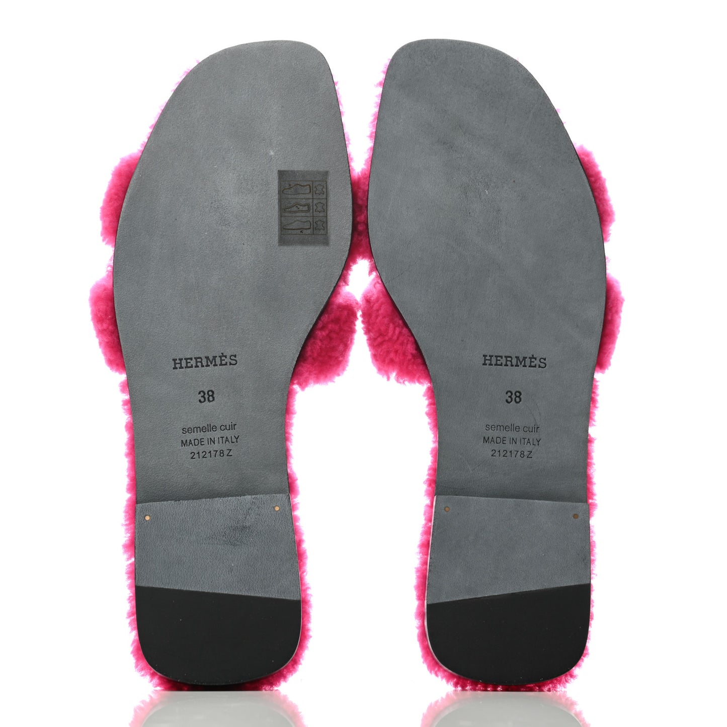 Woolskin Oran Sandals 38 Rose Fuchsia
