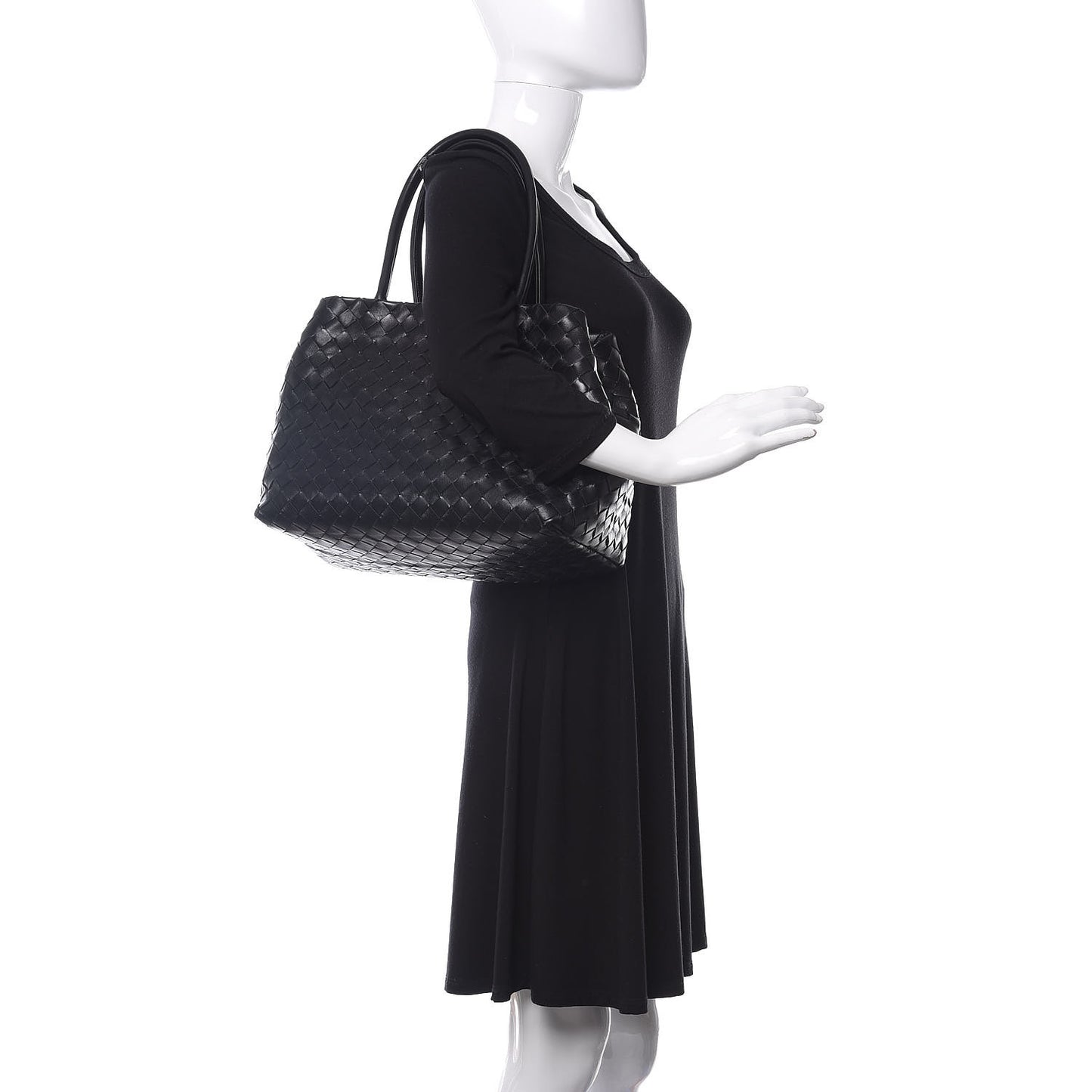 Nappa Intrecciato Tote Black