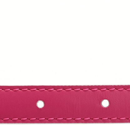 Louis Vuitton LV x TM Monogram Multicolor 15MM Mini Flowergram Reversible Belt 80 32 White Fuchsia 5 of 5
