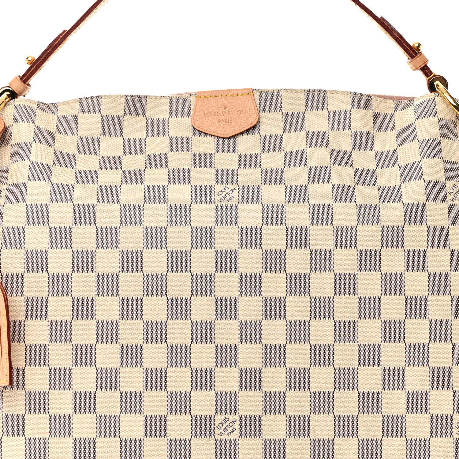Louis Vuitton Damier Azur Graceful MM Rose Ballerine 8 of 13