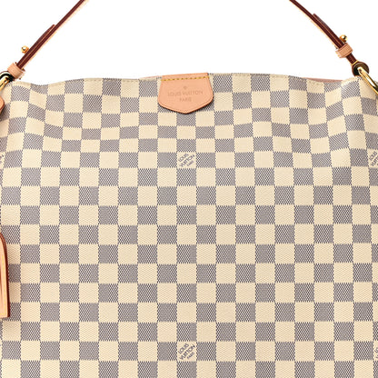 Louis Vuitton Damier Azur Graceful MM Rose Ballerine 8 of 13