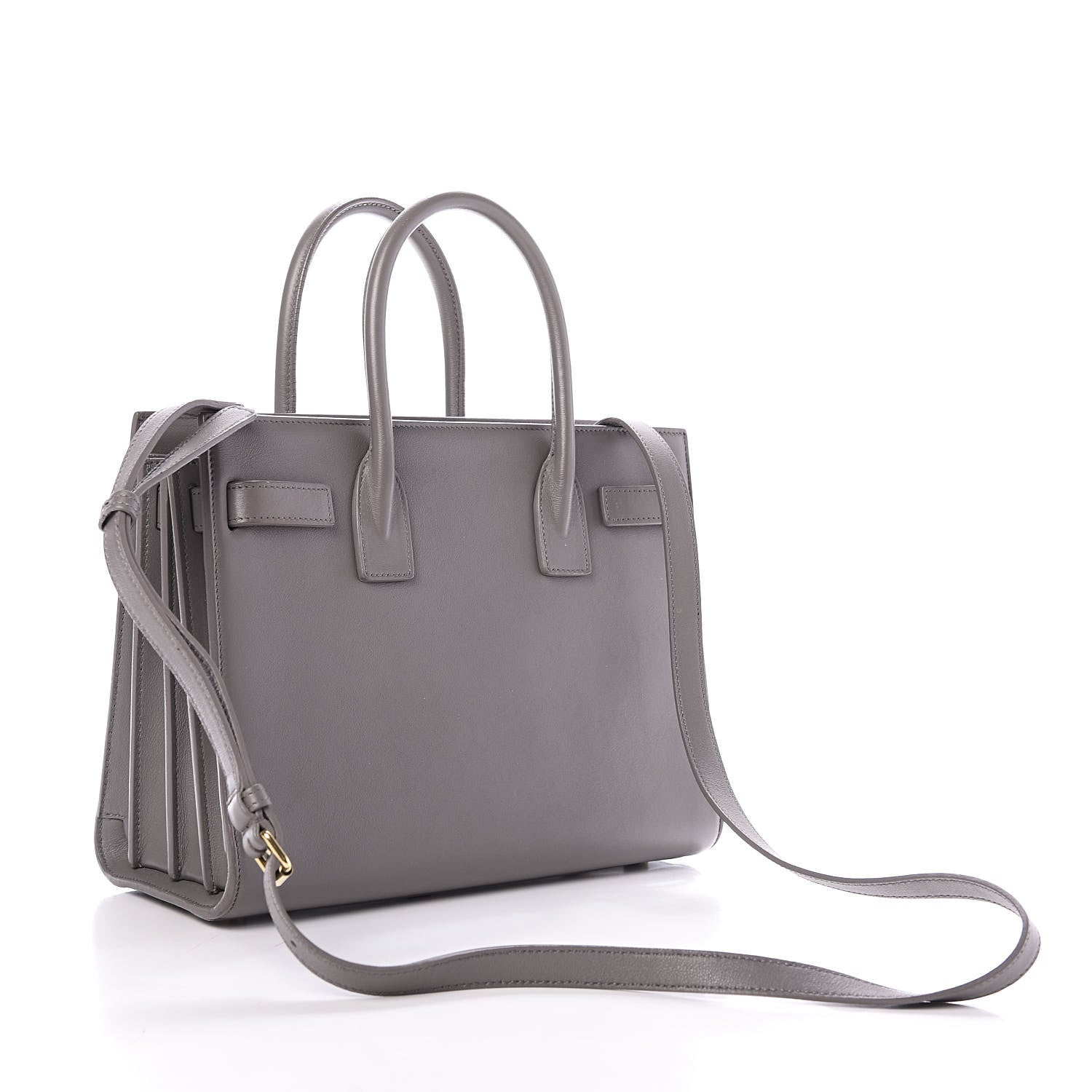 Saint Laurent Calfskin Baby Sac de Jour Fog 3 of 11