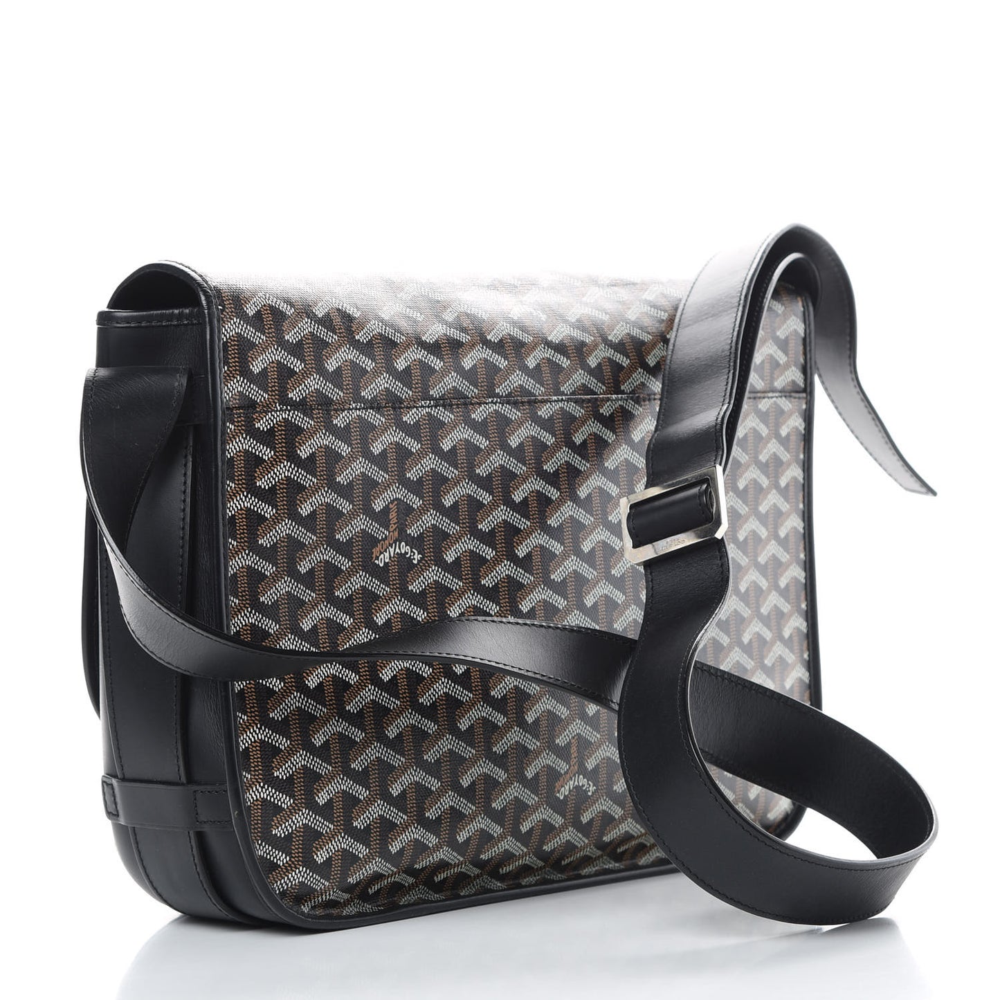 Goyardine Belvedere GM Messenger Bag Black