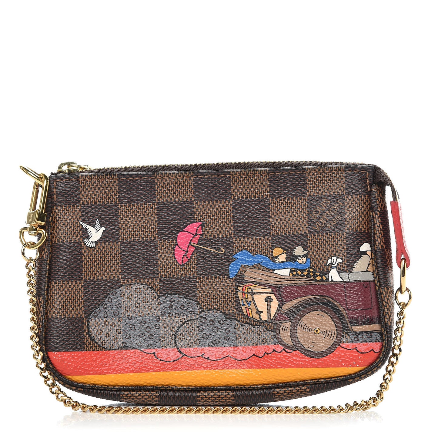 Damier Ebene 2015 Christmas Animation Mini Pochette Accessories