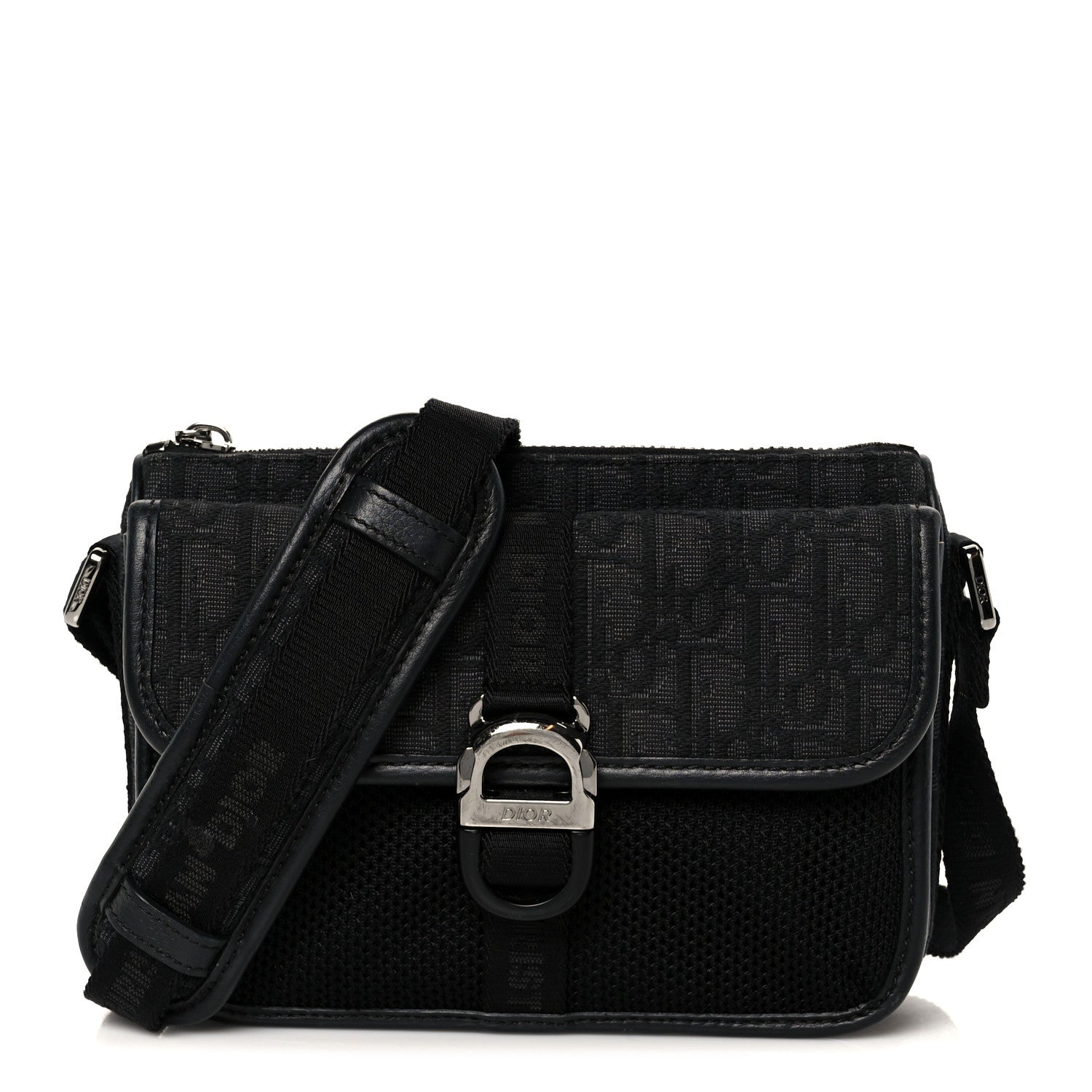 Christian Dior Oblique Jacquard Dior 8 Bag With Strap Black Multicolor 1 of 10