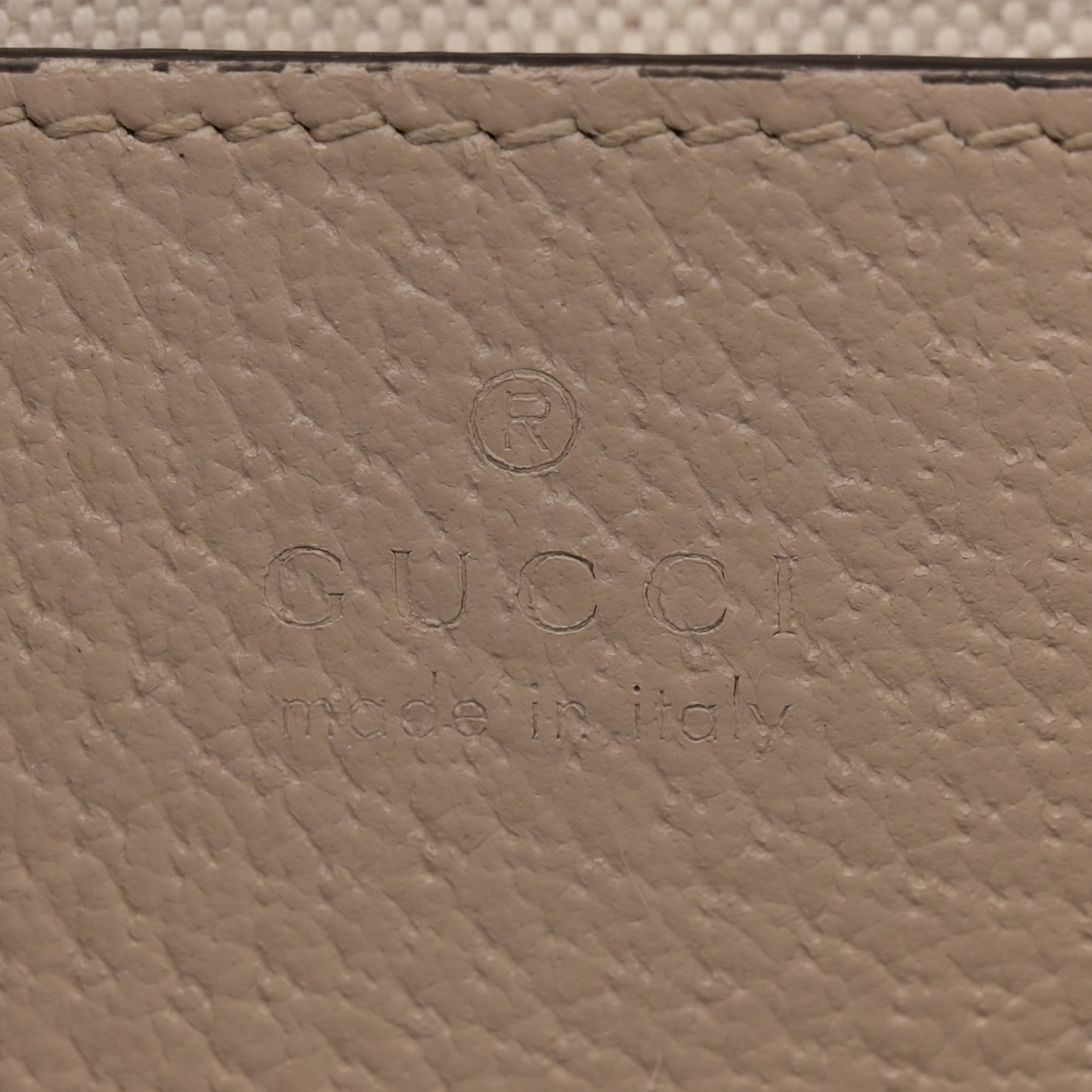 GG Supreme Monogram Textured Dollar Calfskin Web Mini Horsebit 1955 Shoulder Bag Beige Mystic White Oatmeal