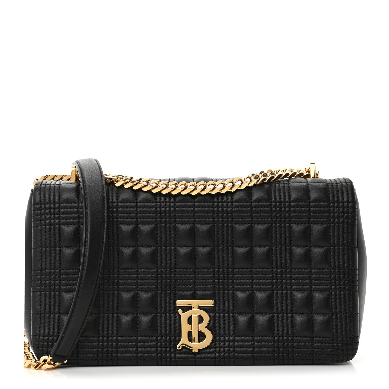 Burberry Lambskin Quilted Medium Lola Bag Black 1 of 9