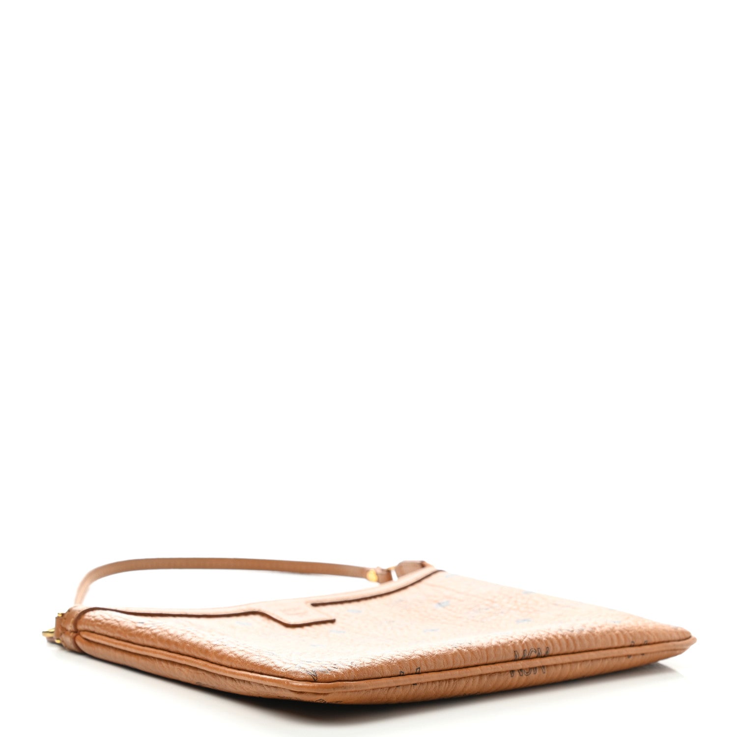 MCM Visetos Medium Stark Wristlet Pouch Cognac 4 of 10